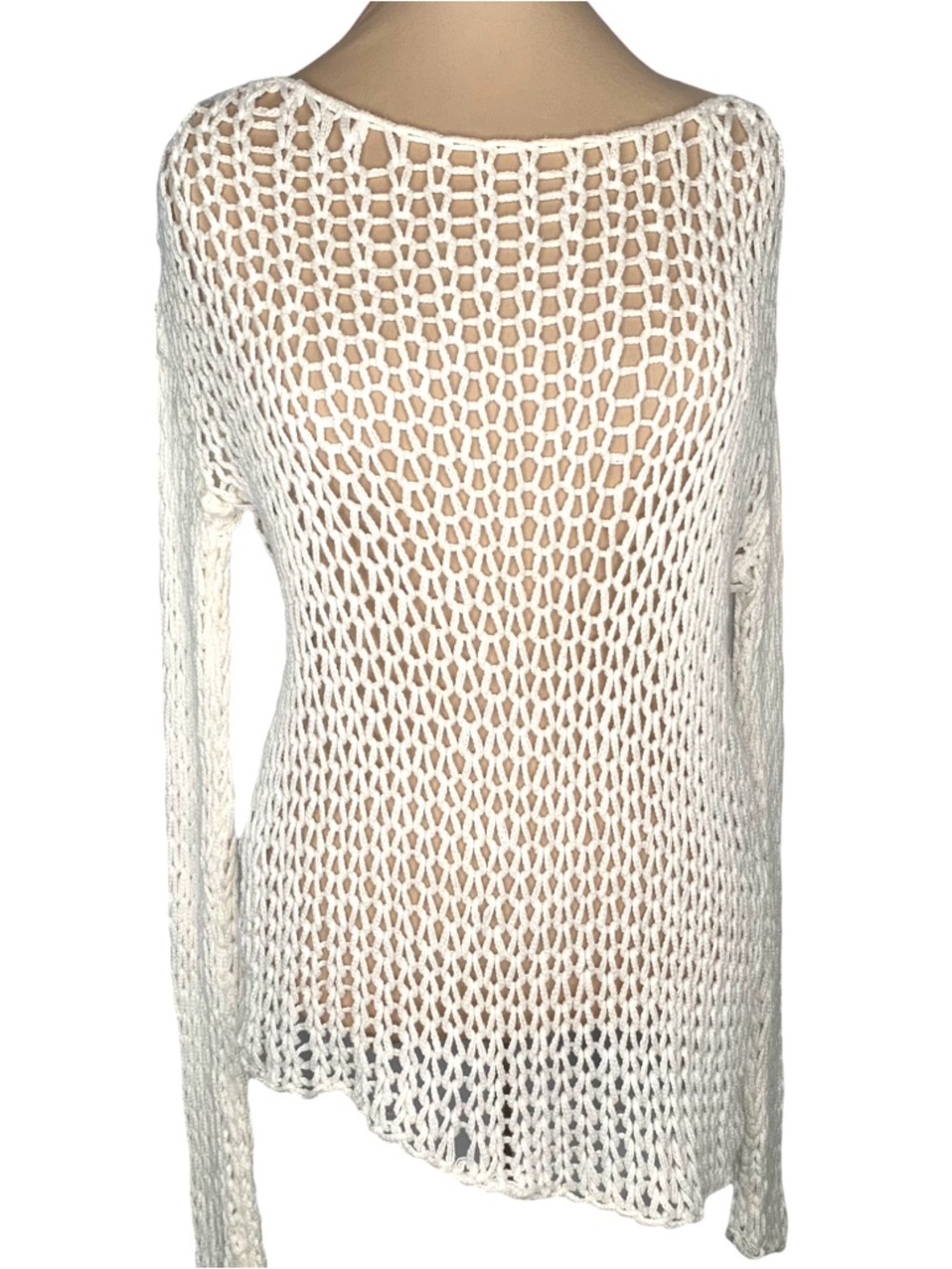 SUSS Open-Knit off-white Top Small - Medium